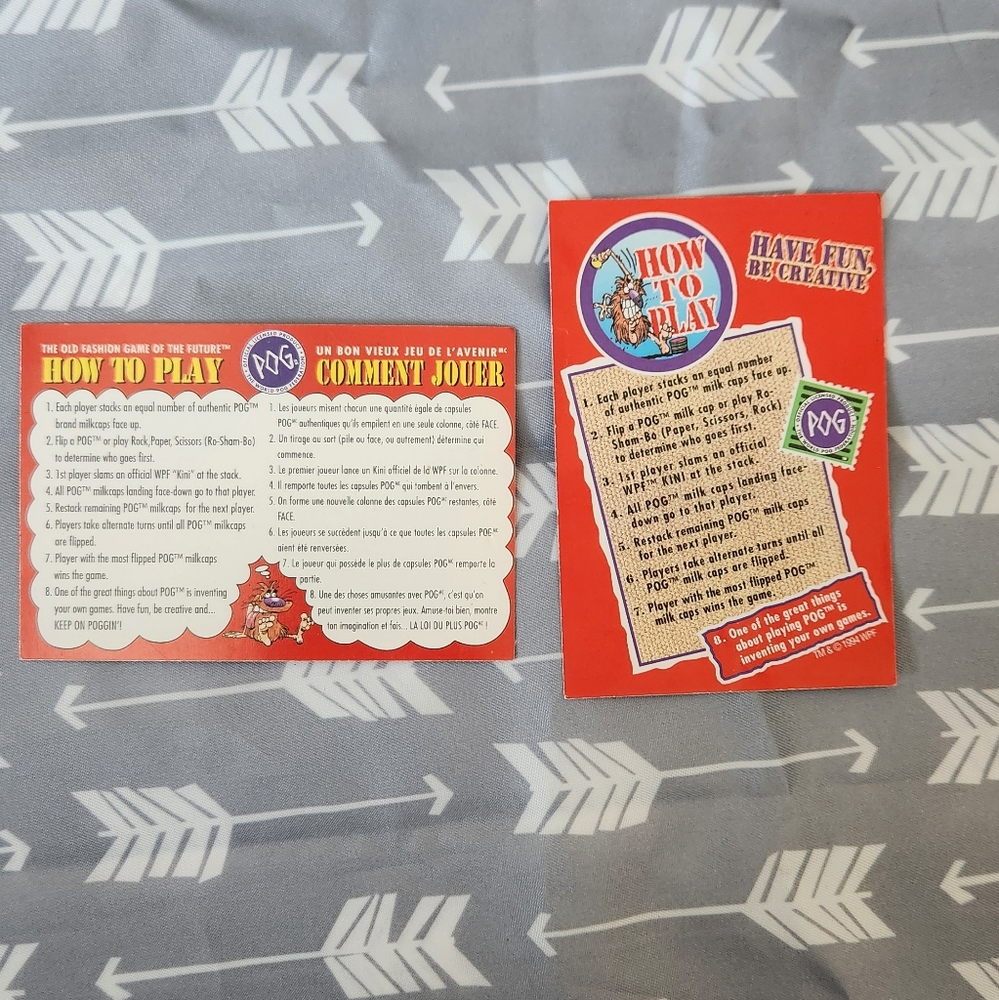 POGS How To Play & Checklist